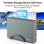 TEKERA USB 3.0/USB-C External Hard Drive Enclosure