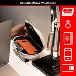 Master Lock Mini Travel Safe Safe with Cable, White 5900EURD