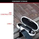 Master Lock Mini Travel Safe Safe with Cable, White 5900EURD