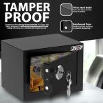 ZENO Safe Box 4.6L | Safes for Home, Office, Hotel | Small Safe With Keys | Lock Box for Money, Jewellery & Other Valuables | High Security | Steel Lock | Includes 3 Keys