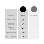 ZENO Safe Box 4.6L | Safes for Home, Office, Hotel | Small Safe With Keys | Lock Box for Money, Jewellery & Other Valuables | High Security | Steel Lock | Includes 3 Keys