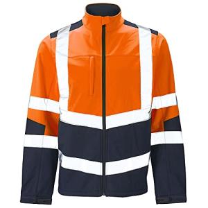 Hi-Vis Soft Shell Safety Jacket with Reflective Tape