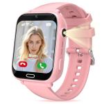 Kids Smart Watch Boys Girls 4G, Kids GPS Tracker Watch Phone with Video Call SOS Game Voice Chat School Mode Camera for Boys Girls Gifts