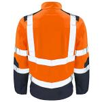 kraftd Hi Viz Safety Jacket Soft Shell Coat With Long Sleeves & Reflective Tape Safety Security Work Wear