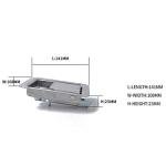 Stainless Steel Trailer RV Travel Lock Anti-Theft Paddle Door Tool Box Lock for Caravan Truck Camp Motorhome Patrol Car