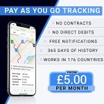 REWIRE SECURITY Geo Track Vehicle GPS Tracker - Real Time Tracker for Car, Motorhome, Van | Easy Install Into Vehicle Battery | Live Tracking with App | GPS Transmitter | Low-Cost Subscription