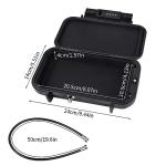 Portable Safe Box with Code, Waterproof Combination Security Case Lock Box, Travel Outdoor Key Safe Storage, Anti Theft Mini Lockable Box with Removable Wire Rope for Beach Dormitory Cars Travel Hotel