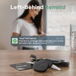 ATUVOS Air Tag Tracker Item Finder-2 Pack, Compatible with Apple Find My (iOS Only), Replaceable Battery, IP67 Waterproof, for Keys, Luggages, Suitcases, Wallets, Bags, Black