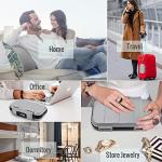 WACCET Portable Safe Box with Code, Combination Security Case Lock Box Waterproof Anti-Theft Mini Travel Safe with Removable Wire Rope Security Safe Box for Home, Office, Hotel, Cars,Travel etc Grey