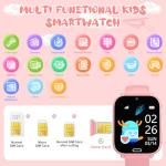 Kids Smart Watch Boys Girls 4G, Kids GPS Tracker Watch Phone with Video Call SOS Game Voice Chat School Mode Camera for Boys Girls Gifts