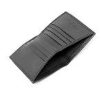 RAS WALLETS Mens RFID Safe Soft Genuine Leather Credit Card and Banknote Pocket Slimline Wallet 122 (Black)
