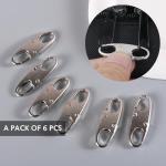 6 Pack Anti-Theft Zipper Lock Clips for Travel