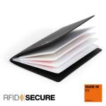 Durable RFID Secure Wallet - Charcoal - Pack of 1 - Holds up to 8 Credit, Debit and ID Cards - Protects at 13.65MHz