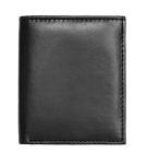 RAS WALLETS Mens RFID Safe Soft Genuine Leather Credit Card and Banknote Pocket Slimline Wallet 122 (Black)