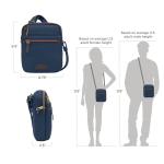 Travelon Anti-Theft Slim Courier Bag - Navy
