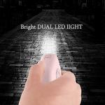 Personal Alarm for Women with LED Flashlight. Rechargeable, Waterproof, White, Small Police Approved Panic & Rape Alarm with Keyring for Students, Elderly, Girls & Kids