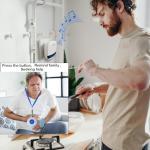 LIOTOIN Wireless Caregiver Pager Elderly Alarm Call Button Personal Alarms Call Bell For Elderly Patient Nurse Panic Alarm Button elderly alert system(3 Waterproof Transmitter 2 UK Plugin Receiver)