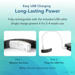 TabTime Vibrating Alarm Wristband (Black) - Silent Alarm Watch - with up to 10 Personal or Pill Reminders per Day​