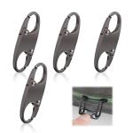 4 Pcs Anti Theft Zipper Lock,Detachable S Clips for Backpacks,Metal Rucksack Zipper Clip,Small Bag Lock,Mini Zipper Connectors,Backpack Lock for Suitcases,Luggage,Traveling,Outdoor Sports