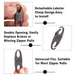 4 Pcs Anti Theft Zipper Lock,Detachable S Clips for Backpacks,Metal Rucksack Zipper Clip,Small Bag Lock,Mini Zipper Connectors,Backpack Lock for Suitcases,Luggage,Traveling,Outdoor Sports