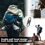 4 Pcs Anti Theft Zipper Lock,Detachable S Clips for Backpacks,Metal Rucksack Zipper Clip,Small Bag Lock,Mini Zipper Connectors,Backpack Lock for Suitcases,Luggage,Traveling,Outdoor Sports