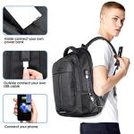 Laptop Backpack, Anti-Theft Business Travel Work Computer Rucksack with USB Charging Port, Large Lightweight College High School Bag for Boy Men Women (15.6inch)