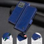 Oduio for Motorola Edge 2025 Wallet Case with RIFD Blocking Card Holder, PU Leather Flip Folio Kickstand Business Protective Phone Cover for Moto Edge 2025 6.7 Inch, Dark Blue