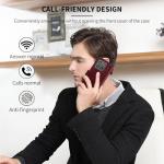 Oduio for Motorola Edge 2025 Wallet Case with RIFD Blocking Card Holder, PU Leather Flip Folio Kickstand Business Protective Phone Cover for Moto Edge 2025 6.7 Inch, Wine Red