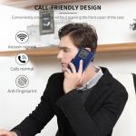 Oduio for Motorola Edge 2025 Wallet Case with RIFD Blocking Card Holder, PU Leather Flip Folio Kickstand Business Protective Phone Cover for Moto Edge 2025 6.7 Inch, Dark Blue