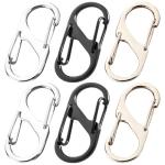 6 Pack Zipper Locks with Carabiner Clip - Small Lock for Luggage and Backpacks, Theft Deterrent Travel Locks, Zipper Clips Anti Theft, Bag Lock for Traveling Bags and Handbags