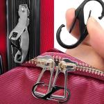 6 Pack Zipper Locks with Carabiner Clip - Small Lock for Luggage and Backpacks, Theft Deterrent Travel Locks, Zipper Clips Anti Theft, Bag Lock for Traveling Bags and Handbags