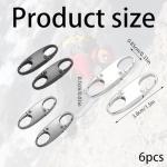6 Pcs Zip Lock Small Zipper Pull Locks Mini Snap S Anti Theft Can Make Backpack Lock for Backpacks Camping Fishing Traveling Outdoor Sports