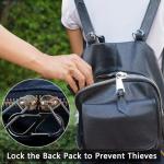 6 Pack Zipper Locks with Carabiner Clip - Small Lock for Luggage and Backpacks, Theft Deterrent Travel Locks, Zipper Clips Anti Theft, Bag Lock for Traveling Bags and Handbags