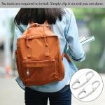 6 Pcs Zip Lock Small Zipper Pull Locks Mini Snap S Anti Theft Can Make Backpack Lock for Backpacks Camping Fishing Traveling Outdoor Sports