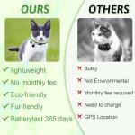 Quixion Cat Tracker, Pet Tracker For Dogs And Cats, Dog Tracker With No Monthly Fees, Ios/Android Compatible, Global Tracking Device For Collars And Luggage (Includes Pet Collar + Tracker)