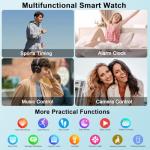 GPS Smart Watch for Men, 2.06"HD Screen Fitness Watch Answer/Make Call, Smartwatch with Heart Rate/Sleep Monitor/Pedometer, 100+ Sports Modes, IP68 Waterproof Activity Tracker Running for Android iOS