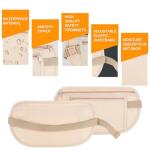 2 Pack Anti-Theft Money Belt with RFID Protection