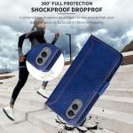 for Samsung Galaxy S25 Edge Case Wallet with RIFD Blocking Card Holder Leather Flip Kickstand Business Cover with Card Slots and Magnetic Closure Phone Case for Galaxy S25 Edge 6.66" 2025, Dark Blue