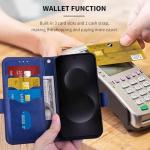 for Samsung Galaxy S25 Edge Case Wallet with RIFD Blocking Card Holder Leather Flip Kickstand Business Cover with Card Slots and Magnetic Closure Phone Case for Galaxy S25 Edge 6.66" 2025, Dark Blue