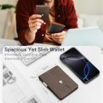 Slim RFID Blocking Faux Leather Wallet for Men