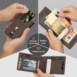 Slim RFID Blocking Faux Leather Wallet for Men