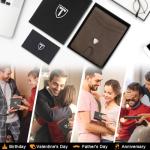 Slim RFID Blocking Faux Leather Wallet for Men