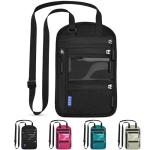 CORYIN RFID Blocking Travel Neck Wallet Pouch