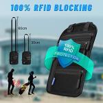 CORYIN RFID Blocking Travel Neck Wallet Pouch