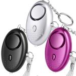 Super Loud Personal Security Alarms with LED Light