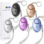 5 Pack Personal Security Alarms with LED Light