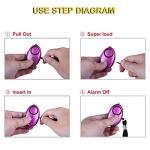 5 Pack Personal Security Alarms with LED Light