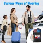 CORYIN RFID Blocking Travel Neck Wallet Pouch