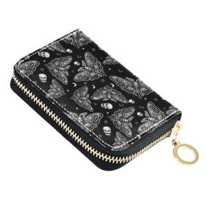 Pink Skull RFID Blocking Slim Wallet for Travel