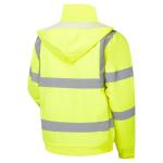 Hi-Vis Waterproof Bomber Jacket with Hidden Hood